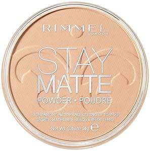 Rimmel London Stay Matte - 004 Sandstorm - Pressed Powder, Lightweight, High Coverage, Shine Control, 0.49oz - Image 1