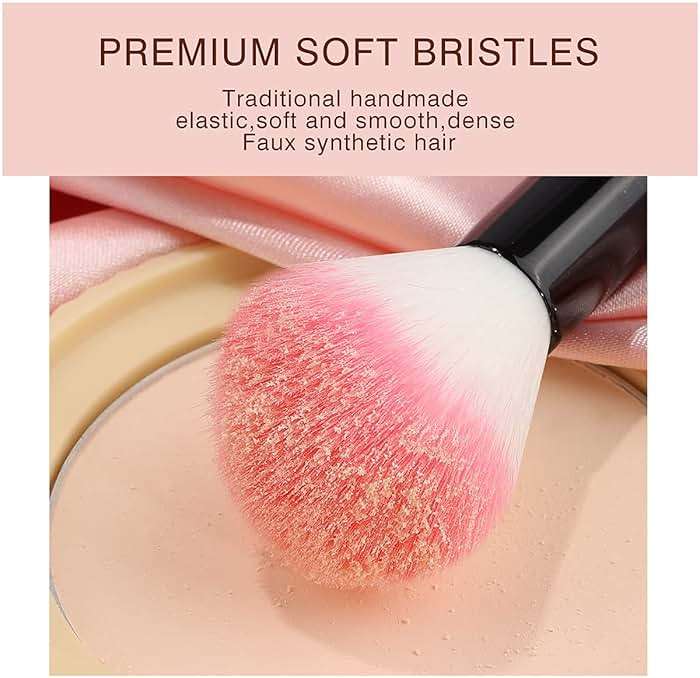 Makeup Brushes, VANDER 32pcs Makeup Brush Set Professional Soft Synthetic Foundation powder concealer blending Make up Brushes, eye shadow blush face brush set, Pink - Image 7