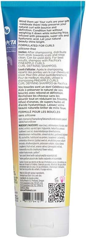 Pacifica Beauty, Pineapple Curls Defining Natural Conditioner, For Curly, Coily and Textured Hair Types, Pineapple Scent, Sulfate Free and Silicone Free, 100% Vegan and Cruelty Free | Hair Conditioner - Image 11