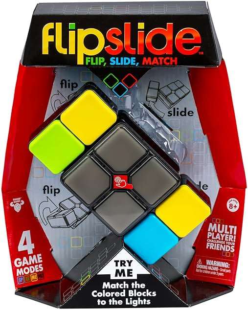 Moose Games Flipslide, Fast-Paced Handheld Puzzle Toy, Gifts for Boys and Girls Ages 8-13, Travel Games, Toys for Teens - Image 1