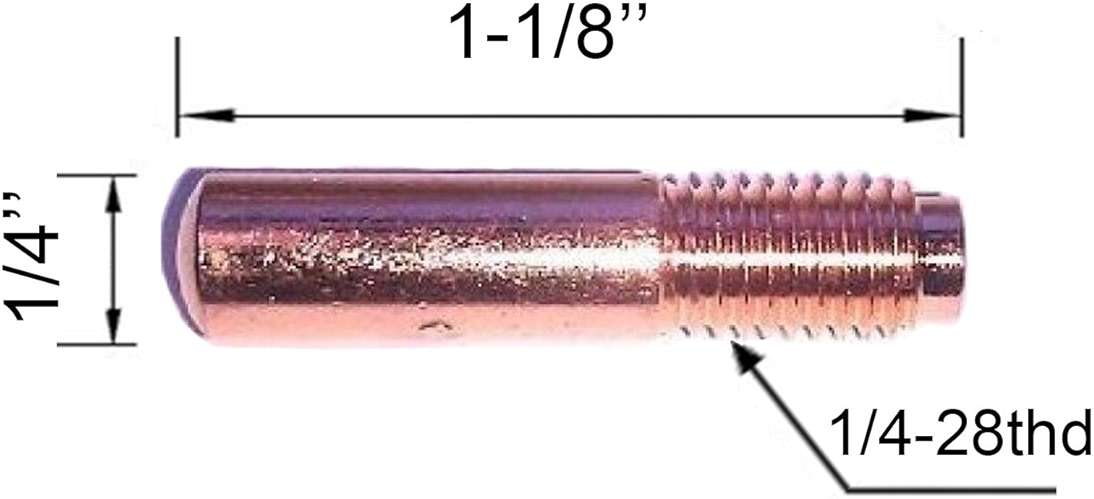 Mig Welding Gun Accessory .030" Kit for Miller Millermatic M-10,M-15 and Hobart H-9 H-10:20pcs Contact Tips 000-067 0.030"+2pcs gas nozzles 169-715 1/2"+2pcs gas diffusers 169-716 … - Image 4