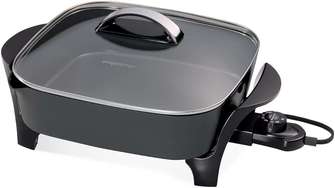 Presto 07117 12" Electric Skillet with glass cover - Image 1