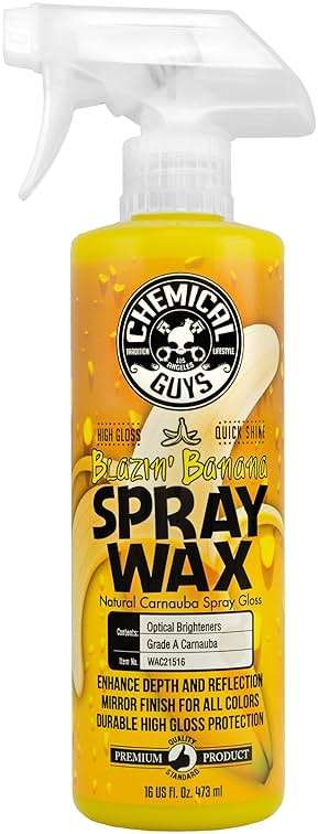 Chemical Guys Spray Wax Blazin' Banana - Carnauba Car Wax Spray for High Gloss Shine and Protection, Safe for Cars, Trucks, SUVs, RVs, and More - 16 oz - Image 1