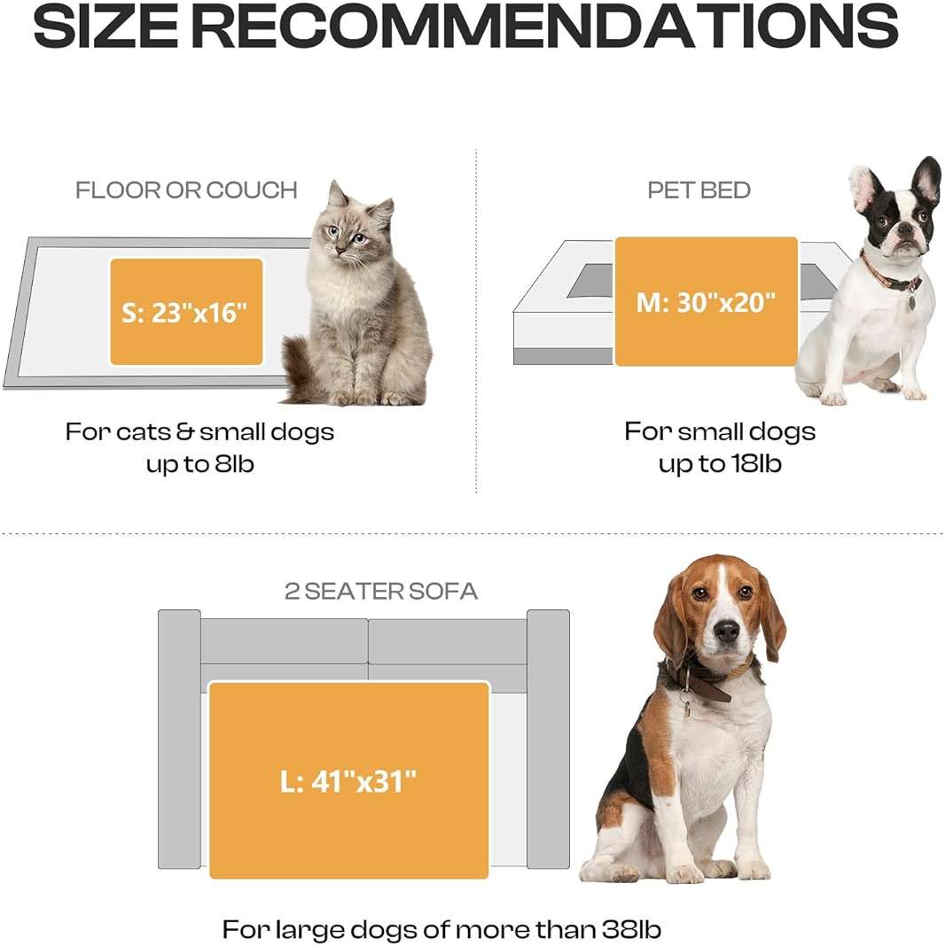 Luciphia 1 Pack 3 Blankets Super Soft Fluffy Premium Fleece Pet Blanket Flannel Throw for Dog Puppy Cat Paw Brown/Pink/White Large(41x31 inch) - Image 4