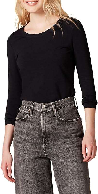 Amazon Essentials Women's Regular-Fit Long-Sleeve Crewneck T-Shirt (Available in Plus Size) - Image 1
