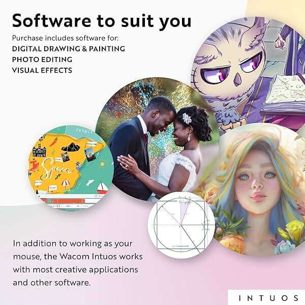 Wacom Intuos Small Bluetooth Graphics Drawing Tablet, 4 Customizable ExpressKeys, Portable for Teachers, Students and Creators, Compatible with Chromebook Mac OS Android and Windows - Black - Image 6