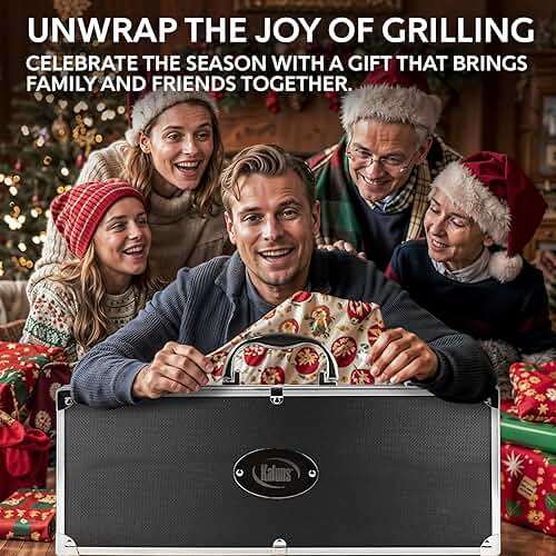 Kaluns Grilling Accessories, Dad Gifts for Fathers Day, Grilling Gifts, Heavy Duty Stainless Steel BBQ Tool Set for Outdoor Grill with Aluminum Case and Apron, Birthday Gifts for Men Women - Image 4