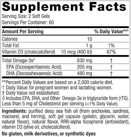 Nordic Naturals Prenatal DHA, Strawberry - 120 Soft Gels - 830 mg Omega-3 + 400 IU Vitamin D3 - Supports Brain Development in Babies During Pregnancy & Lactation - Non-GMO - 60 Servings - Image 2