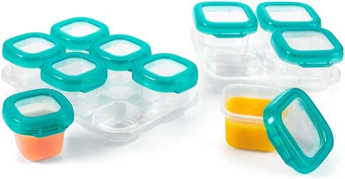 OXO Tot 12-Piece Baby Blocks Set, Teal - Image 2