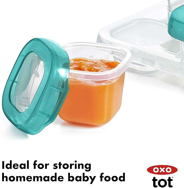 OXO Tot 12-Piece Baby Blocks Set, Teal - Image 3