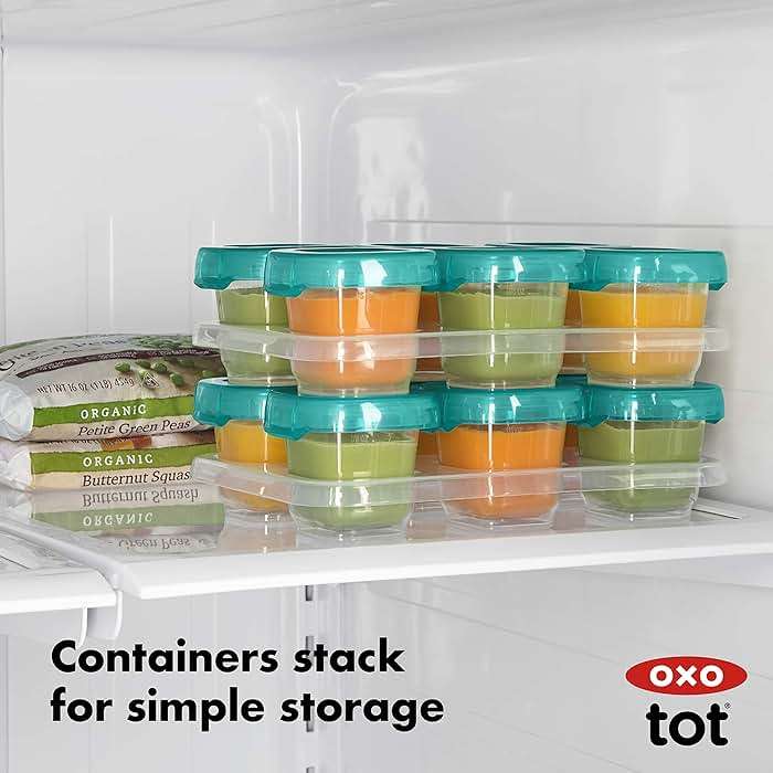 OXO Tot 12-Piece Baby Blocks Set, Teal - Image 5