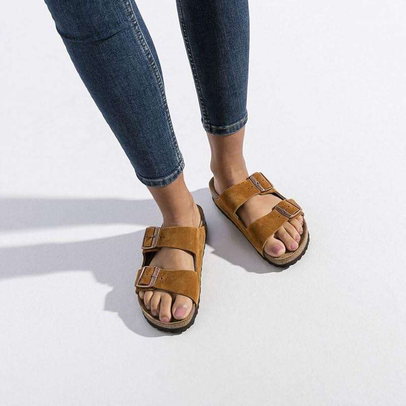 Birkenstock Men's Arizona Soft Footbed Sandals, Mink, 10 Medium US - Image 4