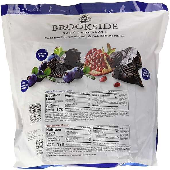 HERSHEY'S Brookside Dark Chocolate Variety Pack, 21 Ounce - Image 4
