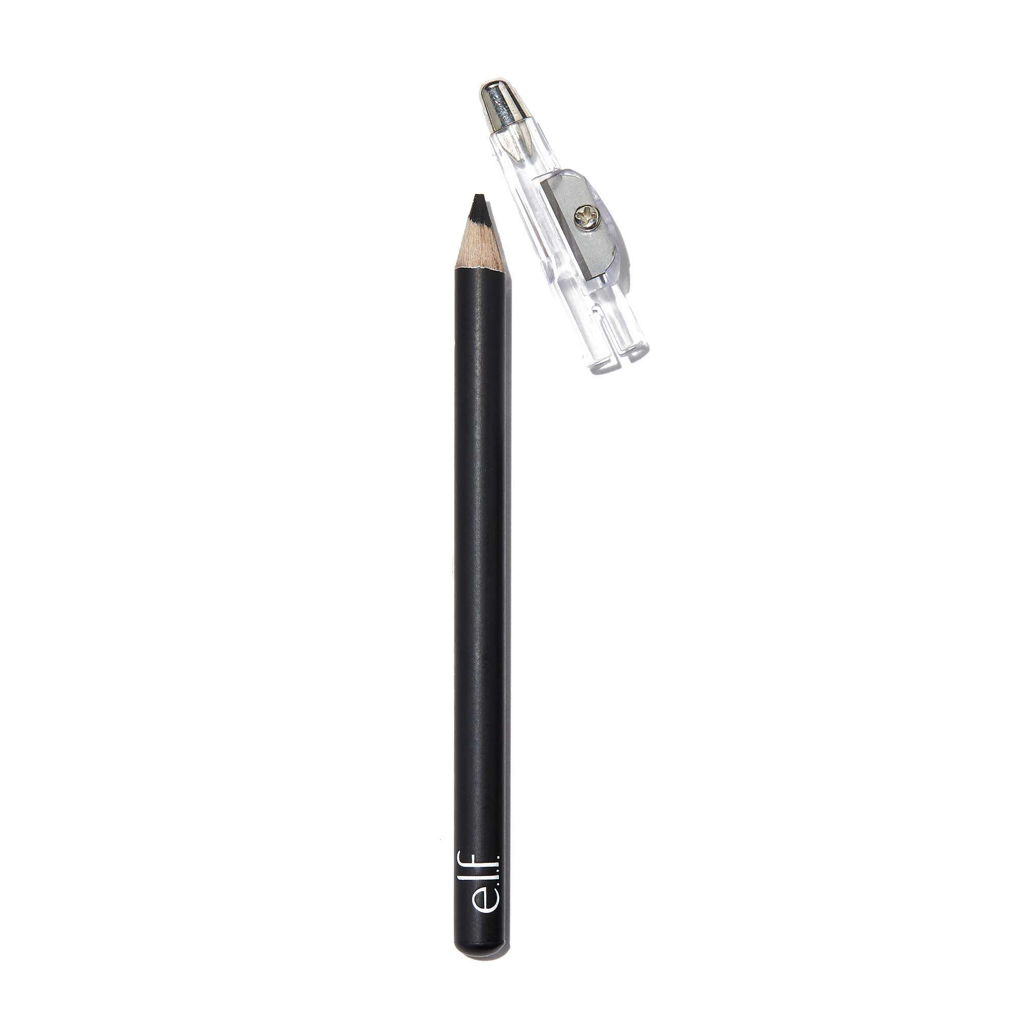 e.l.f. Satin Eyeliner Pencil, Smooth Glide Eyeliner For A Satin Finish, Includes A Built-In Sharpener, Vegan & Cruelty-Free, Black - Image 1