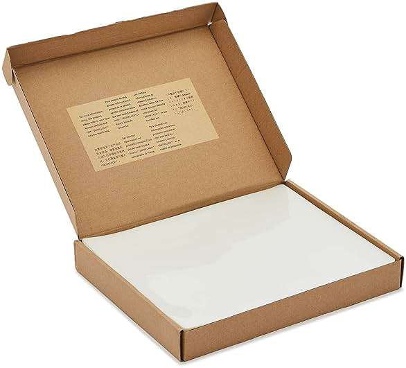 Amazon Basics Clear Thermal Laminating Plastic Paper Laminator Sheets, 9 x 11.5-Inch, 200-Pack, 2.8mil - Image 6