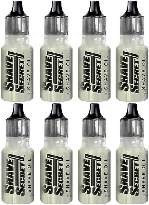 Shave Secret Pack of 8 - Shaving Oil, 0.63 fl Oz - Image 1