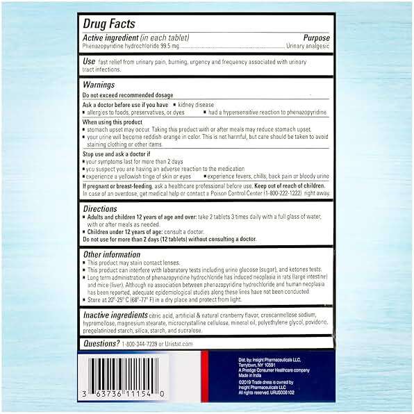 Uristat Ultra Strength UTI Relief Tablets – Ease Urinary Pain, Burning & Urgency, Cranberry Flavor, 30 Count - Image 8