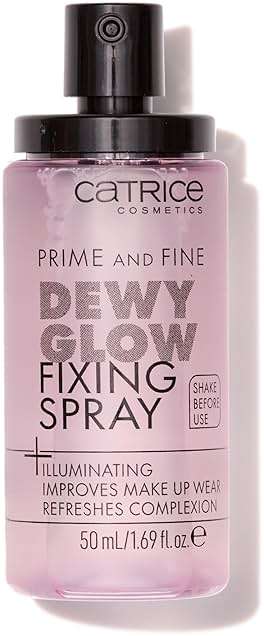 Catrice | Prime & Fine Illuminating Dewy Glow Spray | Transparent and Fast Drying Fixing Spray| Paraben Free & Vegan | Cruelty Free (Pack of 1) - Image 1