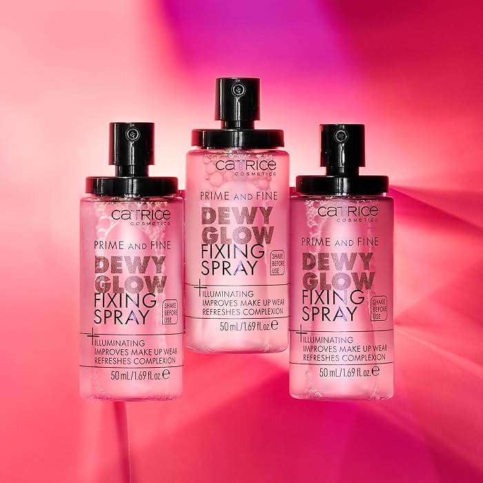 Catrice | Prime & Fine Illuminating Dewy Glow Spray | Transparent and Fast Drying Fixing Spray| Paraben Free & Vegan | Cruelty Free (Pack of 1) - Image 6