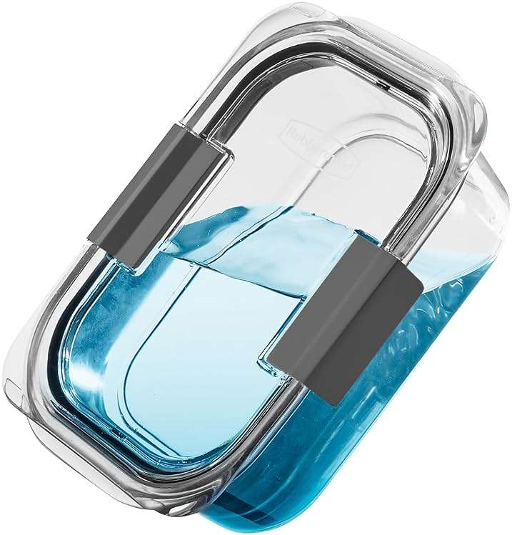 Rubbermaid Brilliance Tritan Plastic Food Storage Containers BPA Free Airtight Lids Ideal for Lunch Meal Prep & Leftovers Set of 5 (3.2 Cup) - Image 5