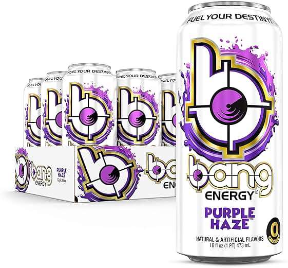 Bang Energy Purple Haze, Sugar-Free Energy Drink, 16-Ounce | Pack of 12 - Image 1
