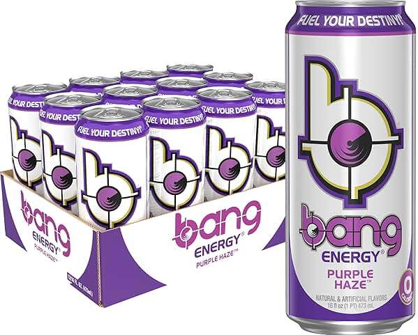 Bang Energy Purple Haze, Sugar-Free Energy Drink, 16-Ounce | Pack of 12 - Image 5