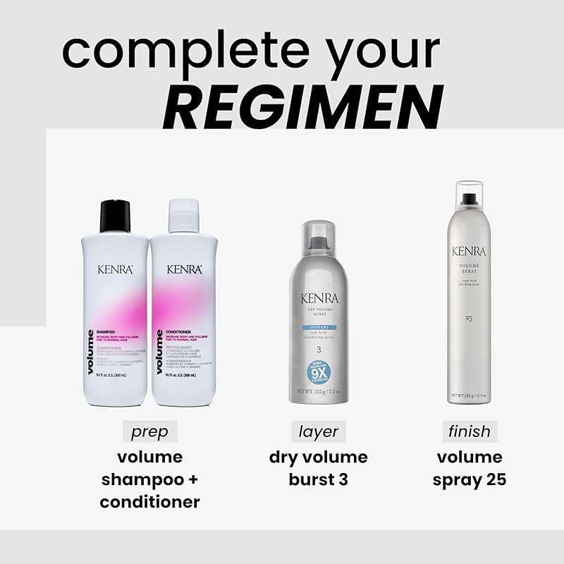 Kenra Dry Volume Burst 3 | Instant Volume Hairspray | Soft Hold Volumizing Spray | Dry Application | All Hair Types - Image 5