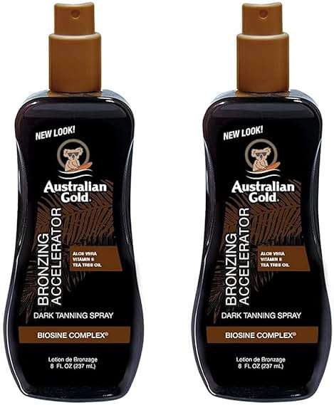 Australian Gold Accelerator Spray Gel with Bronzer 8 Ounce (Pack of 2) - Image 1