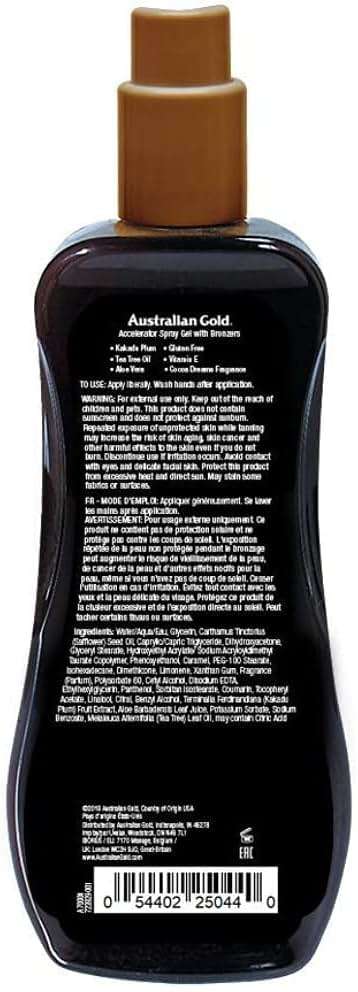 Australian Gold Accelerator Spray Gel with Bronzer 8 Ounce (Pack of 2) - Image 2