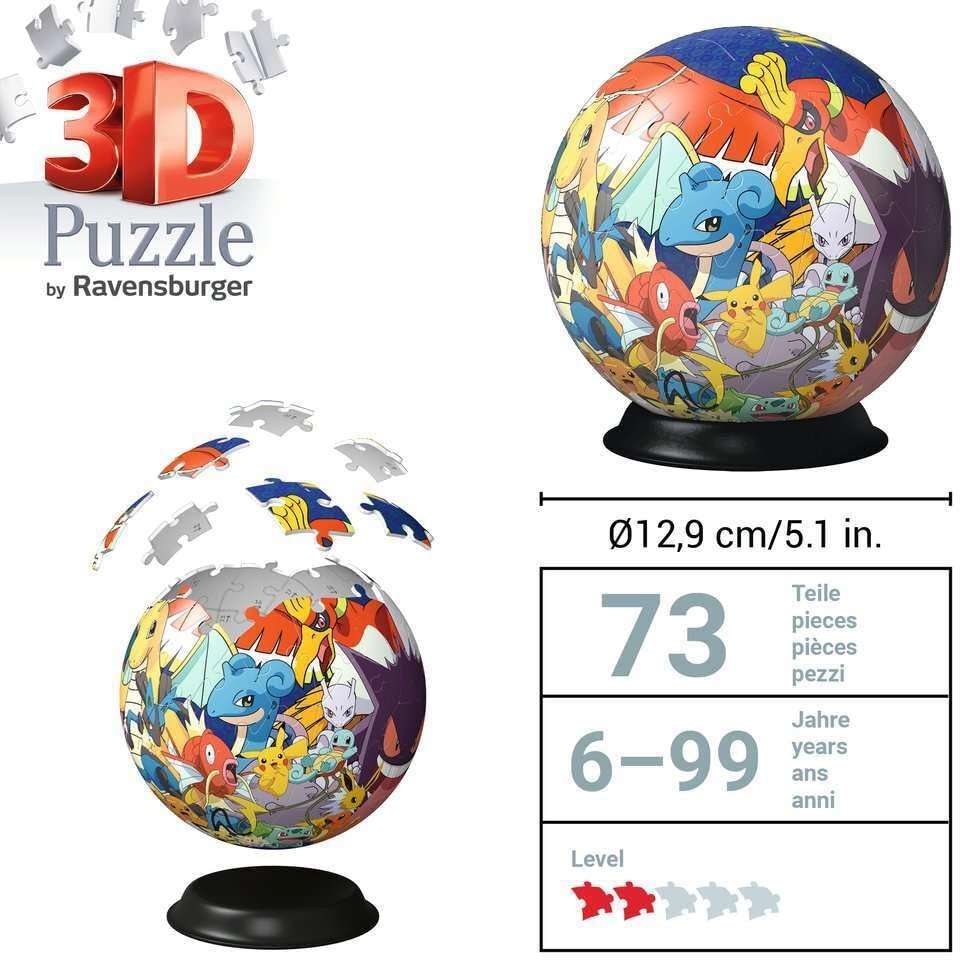 Ravensburger Pokemon 3D Jigsaw Puzzle Ball for Kids Age 6 Years Up - 72 Pieces - No Glue Required - Gifts for Boys and Girls - Image 6