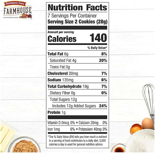 Pepperidge Farm Farmhouse Thin and Crispy Milk Chocolate Chip Cookies, 6.9 OZ Bag (14 Cookies) - Image 4