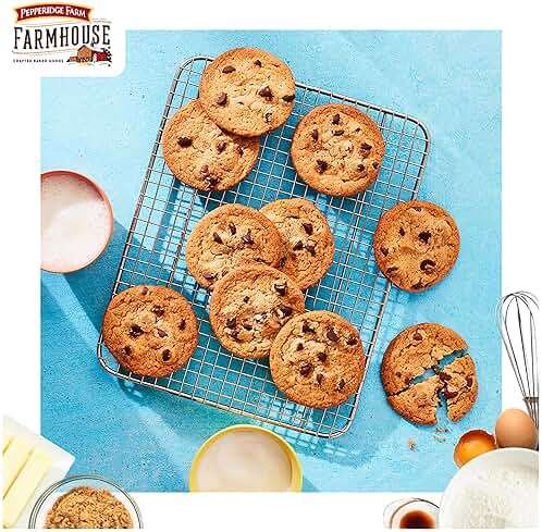 Pepperidge Farm Farmhouse Thin and Crispy Milk Chocolate Chip Cookies, 6.9 OZ Bag (14 Cookies) - Image 5