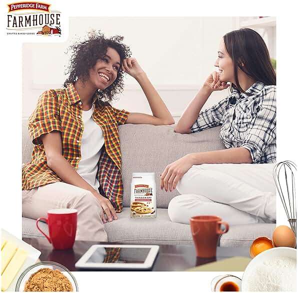 Pepperidge Farm Farmhouse Thin and Crispy Milk Chocolate Chip Cookies, 6.9 OZ Bag (14 Cookies) - Image 6