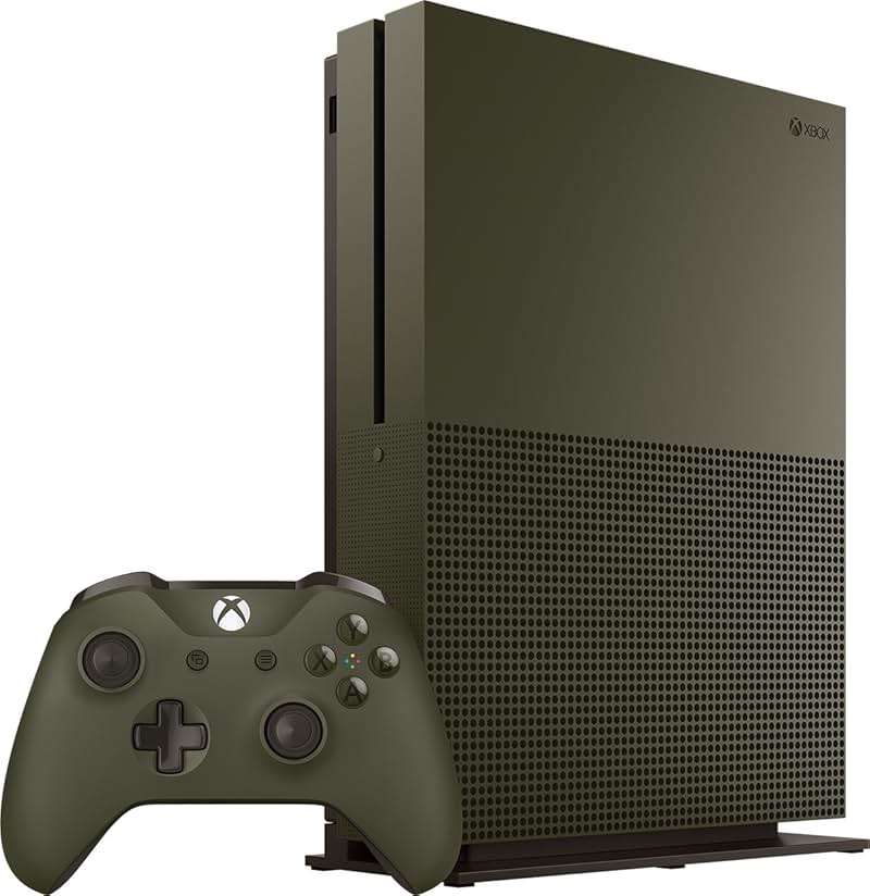 Xbox One S 1TB Console, Military Green (Renewed) - Image 1