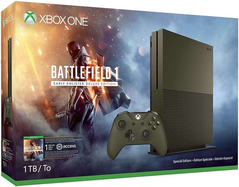 Xbox One S 1TB Console, Military Green (Renewed) - Image 2
