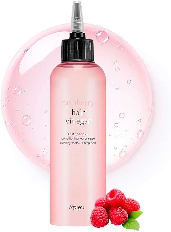 A’PIEU Raspberry Hair Vinegar Rinse for Scalp Detox & Clean, Smooth & Shiny Hair, Clarifying Treatment for Dandruff, Buildup, Oily & Itchy Scalp, pH Balancing, Korean Haircare, 6.76 fl oz - Image 1
