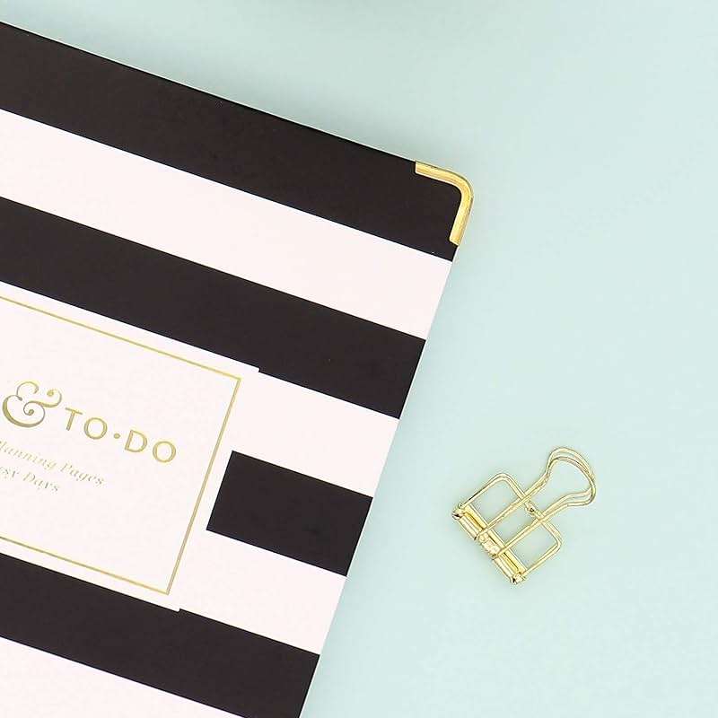 Blue Sky Day Designer for Today To-Do Notebook, 160 Ruled Pages, Twin-Wire Binding, Hardcover, 5.75'' x 8.5'', Black Stripe - Image 6
