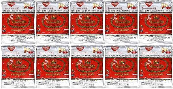 WHOLESALE 10 Bags Number One The Original Thai Iced Tea Mix 4,000 Gram - Number One Brand Imported From Thailand - Great for Restaurants That Want to Serve Authentic and Thai Iced Teas, 400g Bag - Image 1