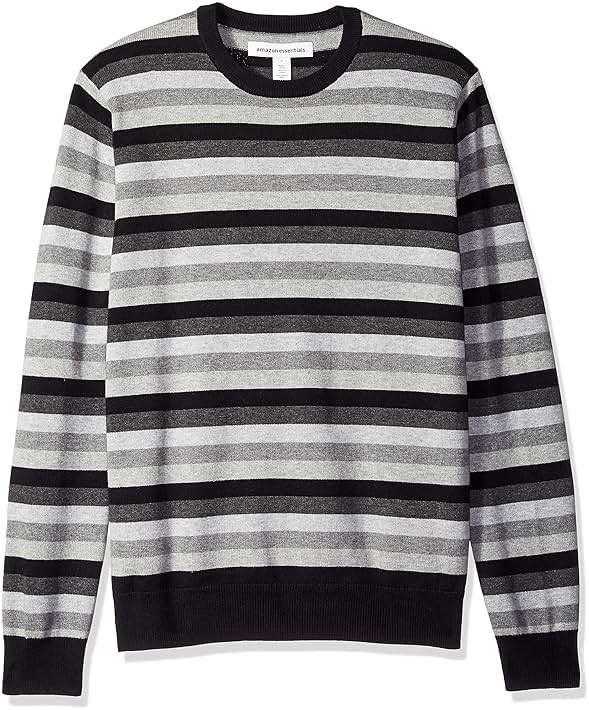 Amazon Essentials Men's Long-Sleeve Crewneck Sweater, 100% Cotton, Big & Tall Options Available - Image 1
