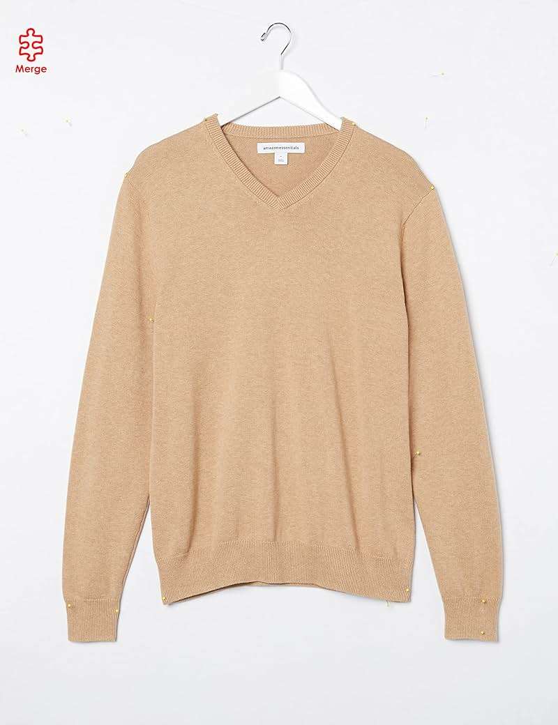 Amazon Essentials Men's Regular Fit Cotton V-Neck Pullover Sweater (Available in Big & Tall) - Image 10