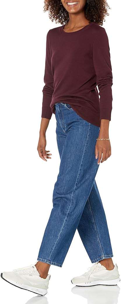 Amazon Essentials Women's Long-Sleeve Lightweight Crewneck Sweater (Available in Plus Size) - Image 5