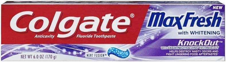Colgate Max Fresh Toothpaste - KnockOut - With Odor Neutralizing Technology - Net Wt. 6 OZ (170 g) Per Tube - Pack of 4 Tubes | Odor Neutralizing Technology - Image 2