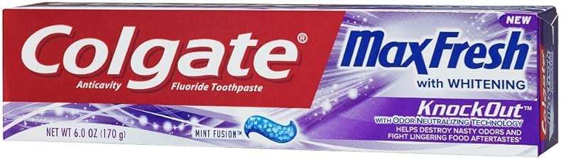 Colgate Max Fresh Toothpaste - KnockOut - With Odor Neutralizing Technology - Net Wt. 6 OZ (170 g) Per Tube - Pack of 4 Tubes | Odor Neutralizing Technology - Image 3
