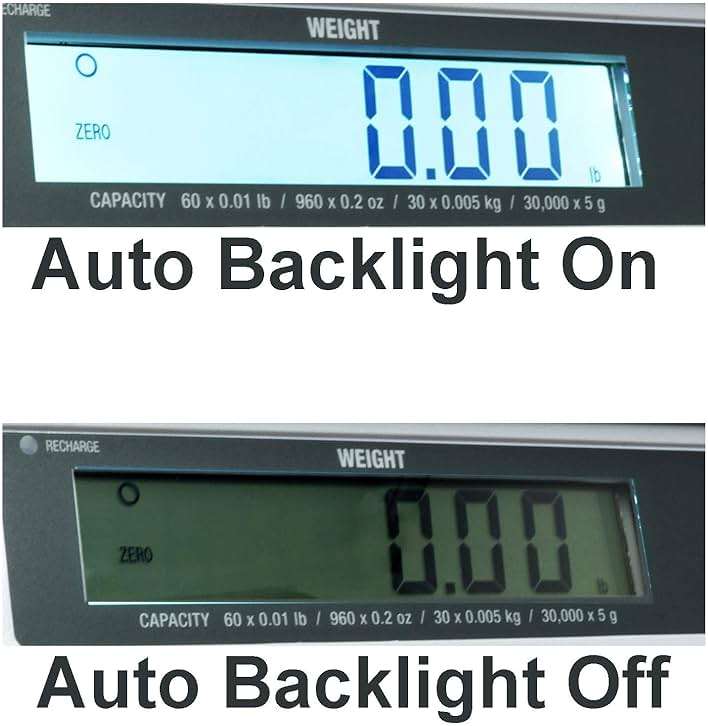 Easy Weigh PX 30 x 0.005 LB Capacity Digital Scale Rechargeable Battery Operated LCD Display Stainless Steel Platter KG Grams Ounces OZ Kitchen Deli Produce Electronic NTEP (PX-30) - Image 2