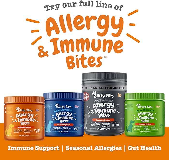 Zesty Paws Dog Allergy Relief Chews, Dog Probiotics for Itchy Skin and Ears, Peanut Butter, 90ct - Image 8