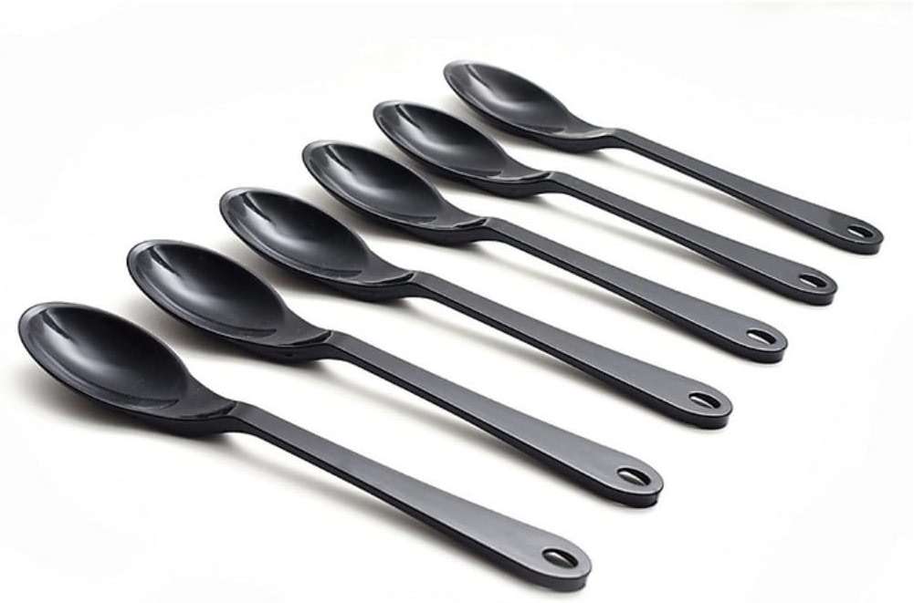 Knork Black Plastic Large Serving Spoon 6 Piece - Image 2