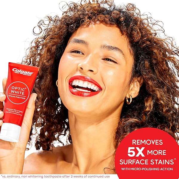 Colgate, Optic White Stain Fighter Toothpaste, 4.2 Ounce - Image 3