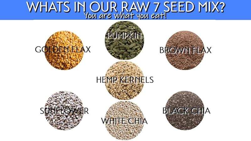 GERBS Raw Super 7 Seed Snack Trail Mix 1 LBS. | Top 14 Food Allergy Free | Resealable Bulk Bag | Made in USA | Raw Pumpkin | Sunflower | Brown & Golden Flax | Black & White Chia | Hemp | Gluten Free - Image 4