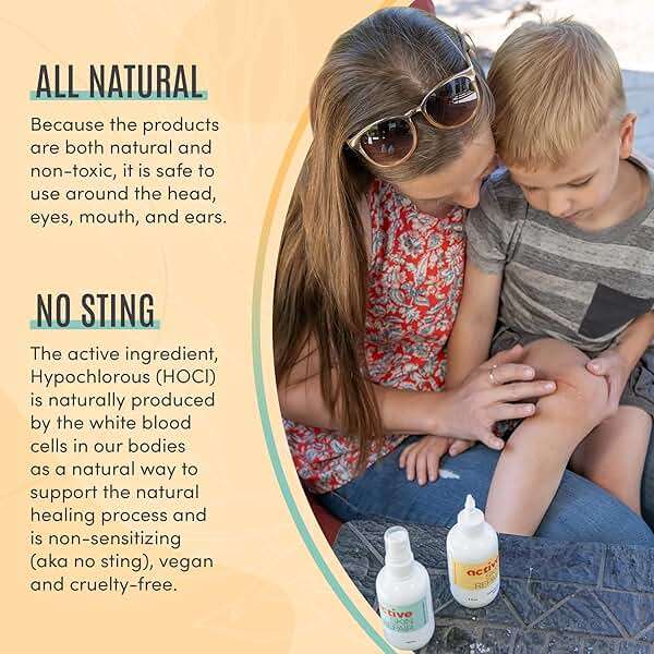 Active Skin Repair - First Aid Natural & Non-Toxic Healing Ointment & Antiseptic Spray for Minor Cuts, Wounds, Scrapes, Rashes, Sunburns, and Other Skin Irritations (Bundle, Combo, 3 oz Each) - Image 5
