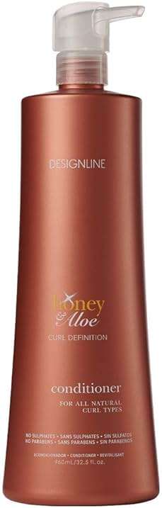 DESIGNLINE Honey & Aloe Conditioner, 32.5 oz - Regis Detangles Hair and Helps Prevent Frizz, Flyaways, and Unwanted Volume, Creating the Perfect Frizz-Free Finish - Image 1